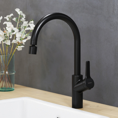 Смеситель для кухонной мойки Damixa Eclipse 310722300 Черный матовый