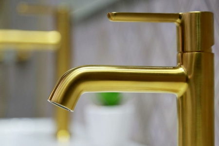 Смеситель для раковины Cezares Eco ECO-LC-BORO-W0 Брашированное золото