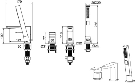 Смеситель Allen Brau Infinity 5.21008-00 (с внутренней частью) хром
