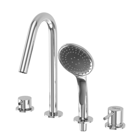 Смеситель CEZARES LEAF LEAF-BVDM4-L-01 серебристый