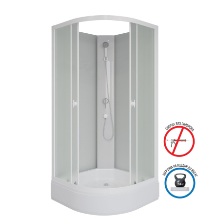 Душевая кабина Niagara Promo P90/26/MT/BK (900х900х2000) 4 места