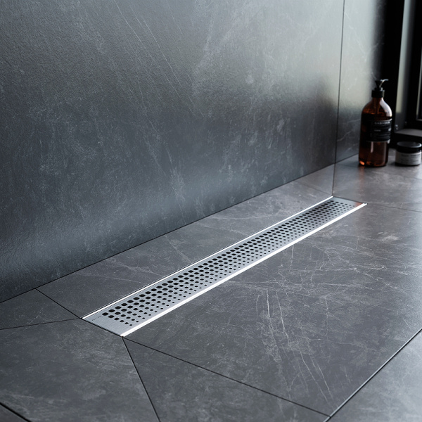 Трап для душа Am.Pm MasterFlow 60 W01SC-P11-060-01SB с решеткой Хром матовый Cut Gradient