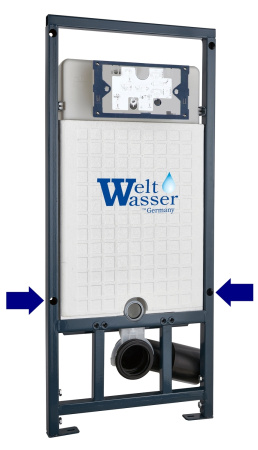 Инсталляция WeltWasser WW MARBERG 507 + SE BL кнопка черная