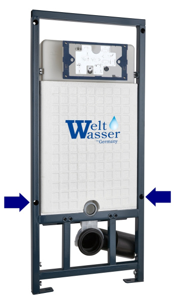 Инсталляция WeltWasser WW MARBERG 507 + SE BL кнопка черная