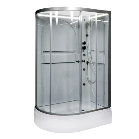 Душевая кабина DTO L 520 R N LED+GM 120x80 с гидромассажем