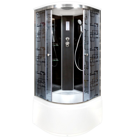 Душевая кабина DTO BM 4590 EL BLACK 90x90 с электрикой Душевая кабина DTO BM 4590 EL BLACK 90x90 с электрикой