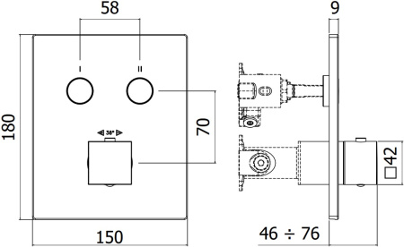 Смеситель Paffoni Compact Box CPT518NO