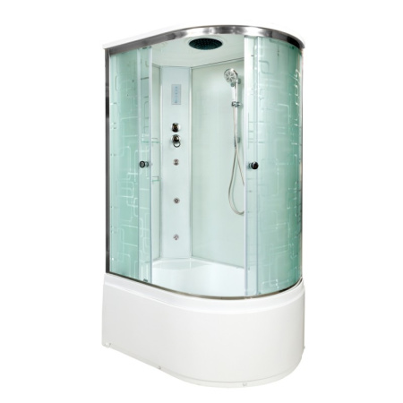 Душевая кабина DTO EM 4512 L с гидромассажем и электрикой 120х80
