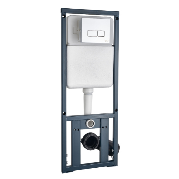 Комплект (инсталляция+унитаз+кнопка) WeltWasser MARBERG 410 + BAARBACH 004 GL-WT + MAR 410 SE