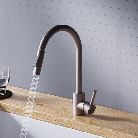 Смеситель для кухонной мойки Dorff Logic D3007511 Сатин