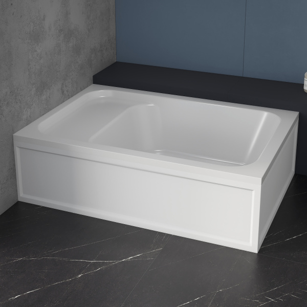 Поддон для душа RGW BC/L /Прямоуг Ø90  (с сиденьем )/90*120*28 h 42 (сифон приобретается отдельно)