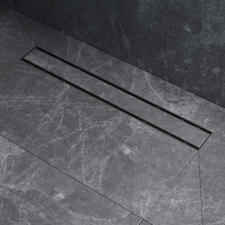 Трап для душа Am.Pm PrimeFlow 60 W02SC-U11-060-04BM с Черной матовой решеткой / под плитку Tile