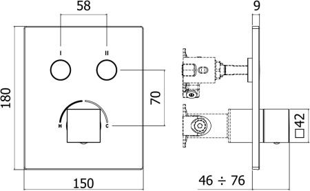 Смеситель Paffoni Compact Box CPM518NO