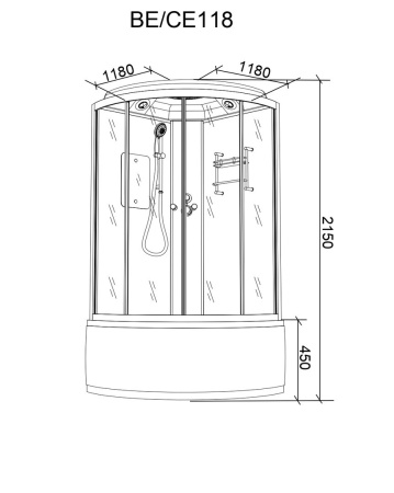 Душевая кабина Parly CN118