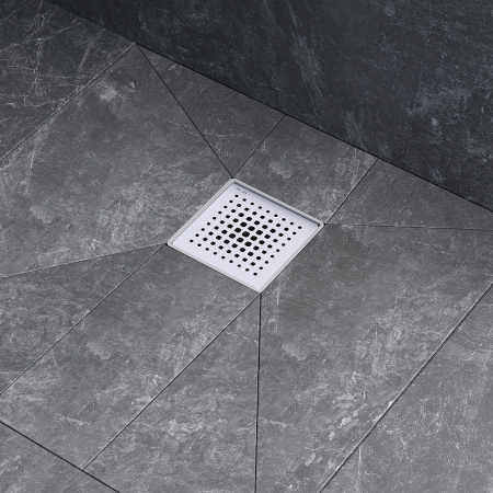 Трап для душа Am.Pm MasterFlow 10 W01BD-P11-010-01SB с решеткой Хром матовый Cut Gradient