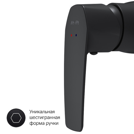 Смеситель для душа AM.PM Gem F90A20022 Черный Смеситель для душа AM.PM Gem F90A20022 Черный