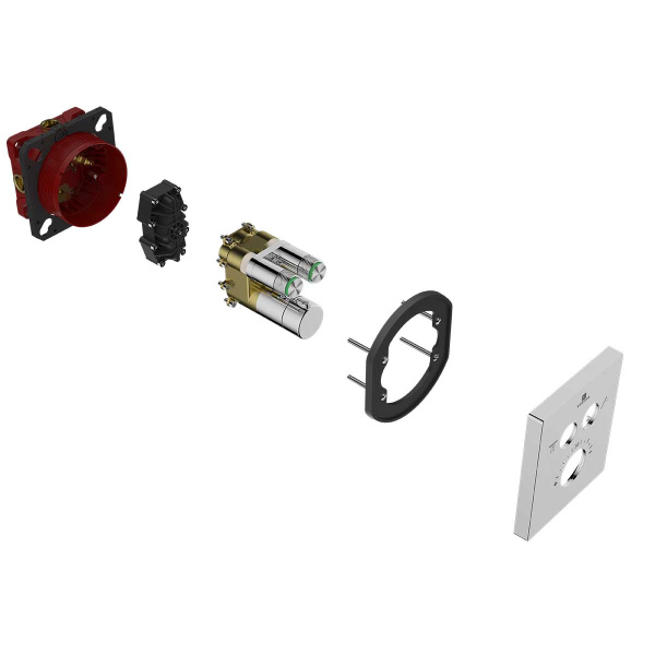 Смеситель для душа Vincea VSCV-321T-MCH двухфункциональный, термостатический, хром