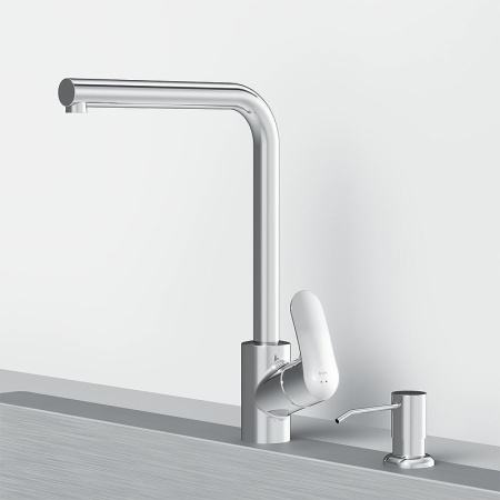 Смеситель для кухонной мойки AM.PM Like F8005D00 с дозатором Хром