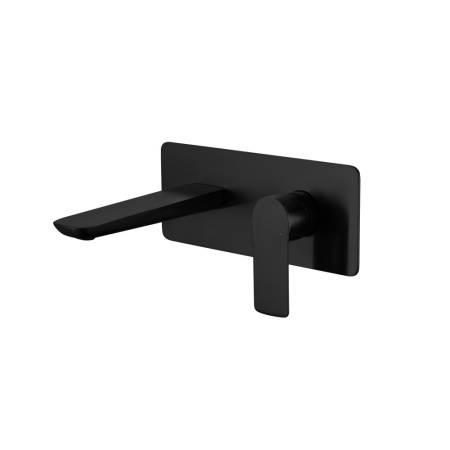 Смеситель для раковины Berges VENTAS S скрытого монтажа, совместный, черный матовый(076006)