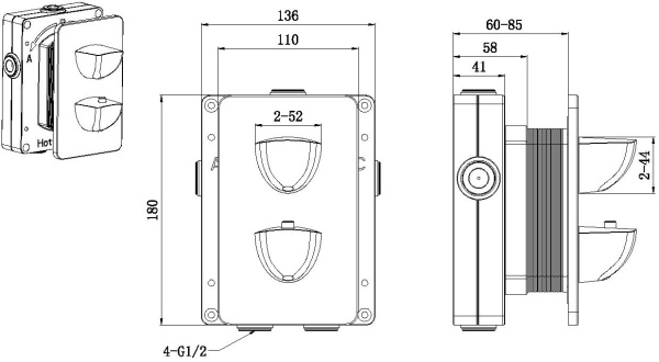 Смеситель Allen Brau Infinity 5.21116-00 (с внутренней частью) хром