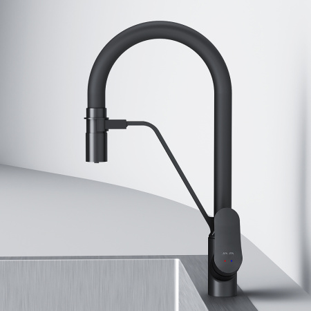 Смеситель для кухонной мойки AM.PM Like F8007822 Черный