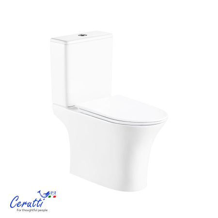 Унитаз Ceruttispa БЕРНИНА (BERNINA) Tornado CT11133 безободковый (650х340х790)