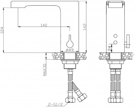 Смеситель для раковины BelBagno BB-ELVM-CRM