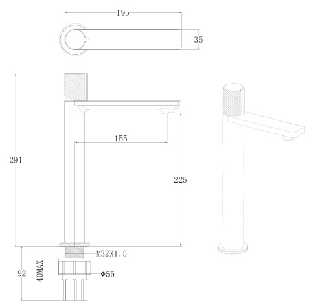 Смеситель Allen Brau Liberty 5.33002-31 черный матовый Смеситель Allen Brau Liberty 5.33002-31 черный матовый
