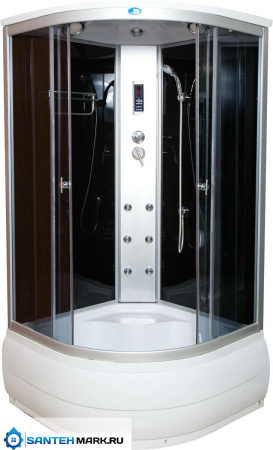 Душевая кабина Водный мир ВМ-888 стандарт тонированные/черный 100x100 Душевая кабина Водный мир ВМ-888 стандарт тонированные/черный 100x100