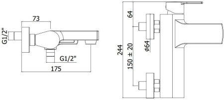 Смеситель Paffoni Ringo RIN022NO