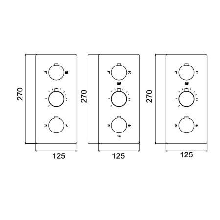 Смеситель RGW SP-41-03 270*125/хром 4-6 режимов