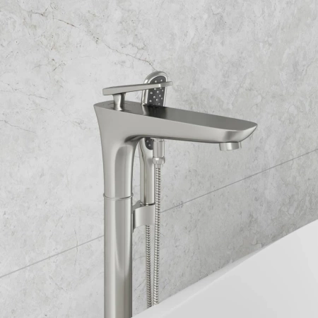 Смеситель для ванны NT Bagno NT46031 никель матовый