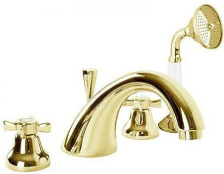 Смеситель для ванны Cezares Lord LORD-BVD-03/24-Bi с донным клапаном