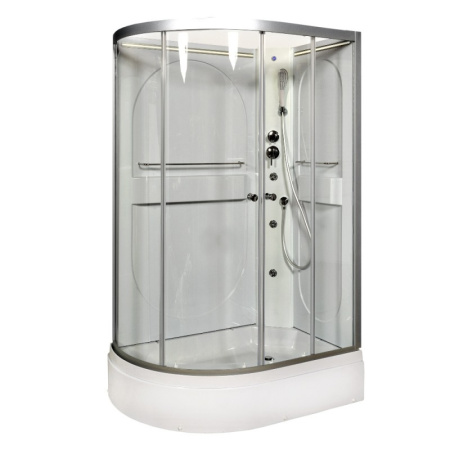 Душевая кабина DTO L 520 R N LED+GM 120x80 с гидромассажем