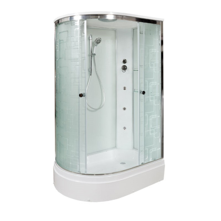 Душевая кабина DTO EM 2712 R с гидромассажем (гм.) 120x80