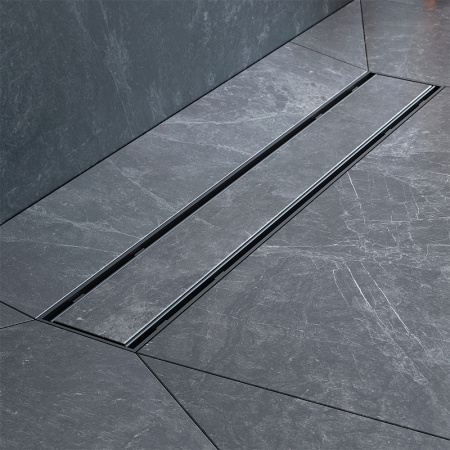 Трап для душа Am.Pm PrimeFlow 50 W02SC-U11-050-04BM с Черной матовой решеткой / под плитку Tile