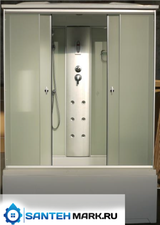 Душевая кабина Aquacubic 3310B fabric white 150х85