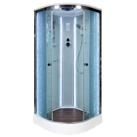 Душевая кабина DTO EM 1510 LED стандартная 100х100