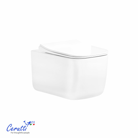 Унитаз Ceruttispa ТАЦИТО (TACITO) Aria Tornado CT12033 безободковый (525х360х320)