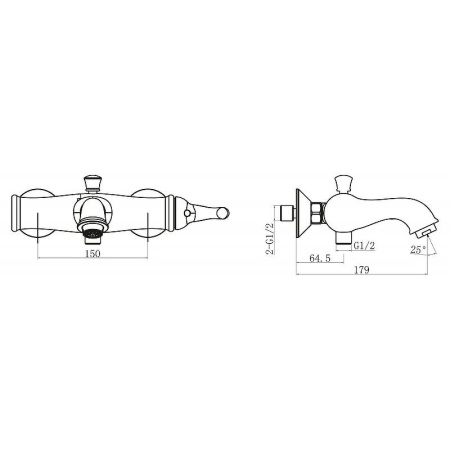 Смеситель для раковины BelBagno Tiffani TIF-LMC-VASM-CRM Хром