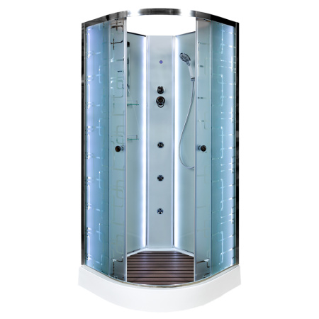 Душевая кабина DTO EM 1510 N LED с гидромассажем 100х100 Душевая кабина DTO EM 1510 N LED с гидромассажем 100х100