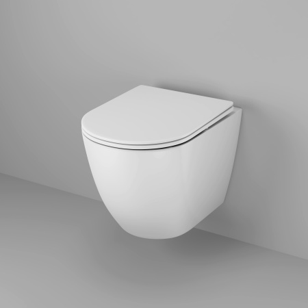 Унитаз Grossman Thin Rim GR-5601S (520х360х360) тонкий ободок,белый с тонкой крышкой,микролифт,1 место