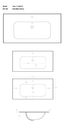 Раковина Aquanet Flat 80 белая матовая Раковина Aquanet Flat 80 белая матовая