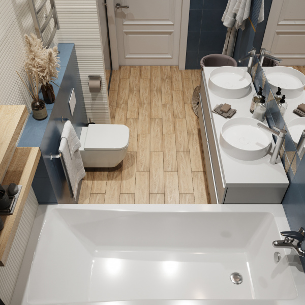 Ванна Lavinia Boho One 37010060, усиленный армированный корпус ванны, 160x70 см