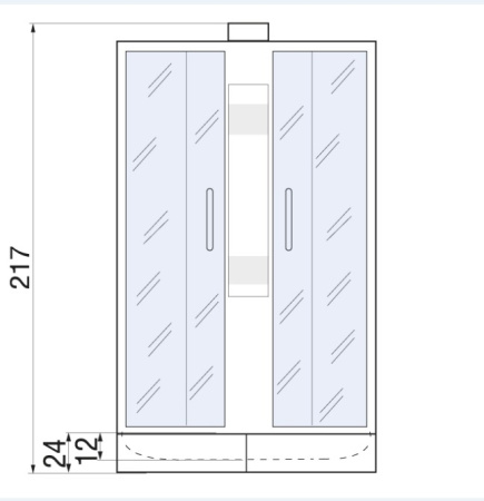 Душевая кабина River Lena Б/К 90/24 MT Душевая кабина River Lena Б/К 90/24 MT