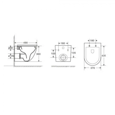 Комплект Weltwasser 10000011316 подвесной унитаз Merzbach 043 GL-WT + инсталляция Marberg 507 + кнопка MAR 507 RD MT-BL