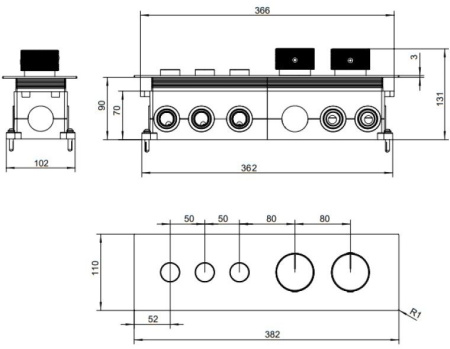 Смеситель Allen Brau Liberty 5.33003-00 (с внутренней частью) хром