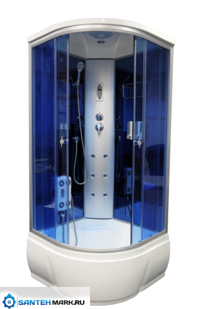 Душевая кабина Aquacubic 3303А blue mirror 100х100