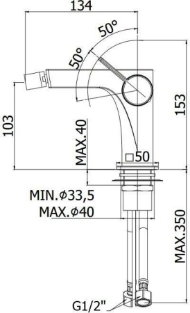 Смеситель Paffoni Rock RO131ST
