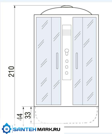 Душевая кабина River Desna 90/44 TH